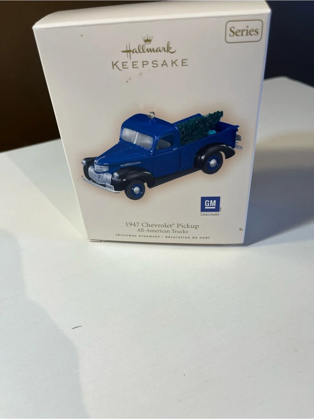 Hallmark Blue 1947 Classic PickupTruck Ornament. From all American Truck Series